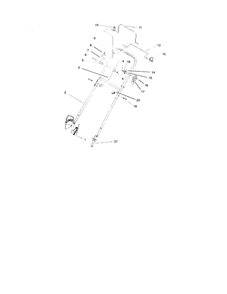 Handle And Controls Diagram and Parts List for 10323 210000001 + UP Lawn Boy Lawn Mower